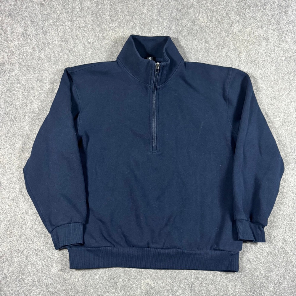 Lululemon Sweatshirt Mens S Navy Blue Quarter Zip Pullover Embroidered Logo AWS